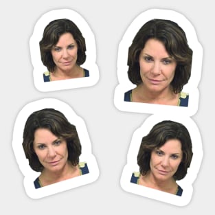 Luann de Lesseps Mugshot on repeat Sticker